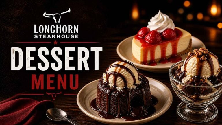 LongHorn dessert Menu