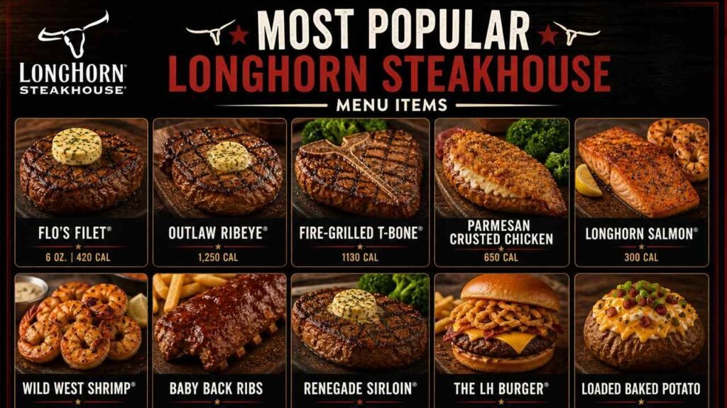 Most Popular LongHorn Steakhouse Menu Items